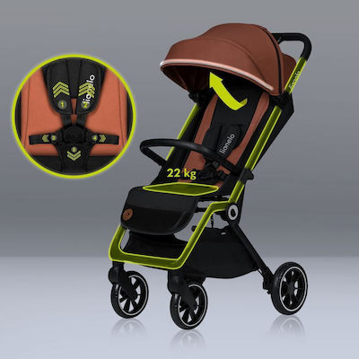 Lionelo Cloe Kinderwagen Geeignet ab 6+ Monaten Brown Rust