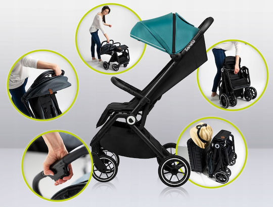 Lionelo Emerald Baby Stroller Suitable from 6+ Months Green 10kg