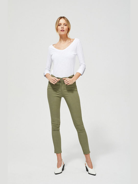 Make your image Damenjeanshose in Schlanker Passform Khaki