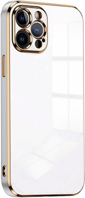 Bodycell Gold Plated Silicone Back Cover White (iPhone 14 Pro)