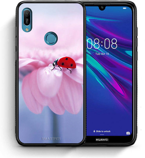 Smartfits Ladybug Flower Rückseitenhülle aus Silikon Mehrfarbig (Honor 8A)