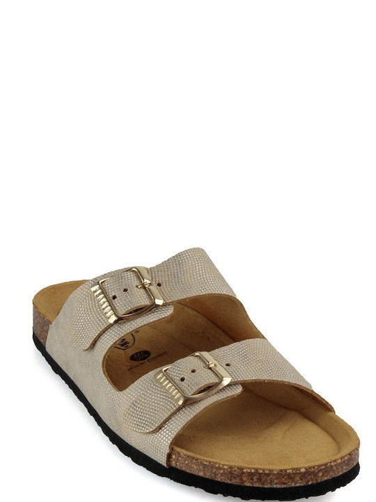 Plakton Anatomic Leather Women's Sandals Platino