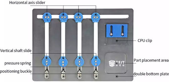 Best BST-001Q 4 Axis 15x20cm Repairing Pads for Phone Repair