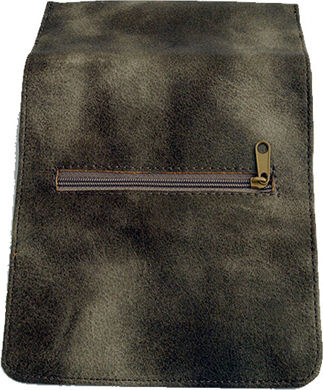 Tobacco Pouch Made of Artificial Leather Green with Magnet Closure 15.1x7.8cm 30g