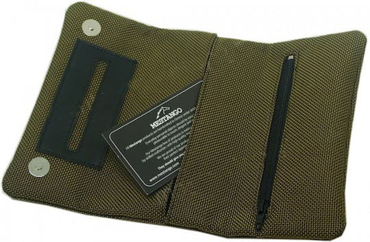 Mestango Lederne Tabaktasche in Grün mit Verschluss
