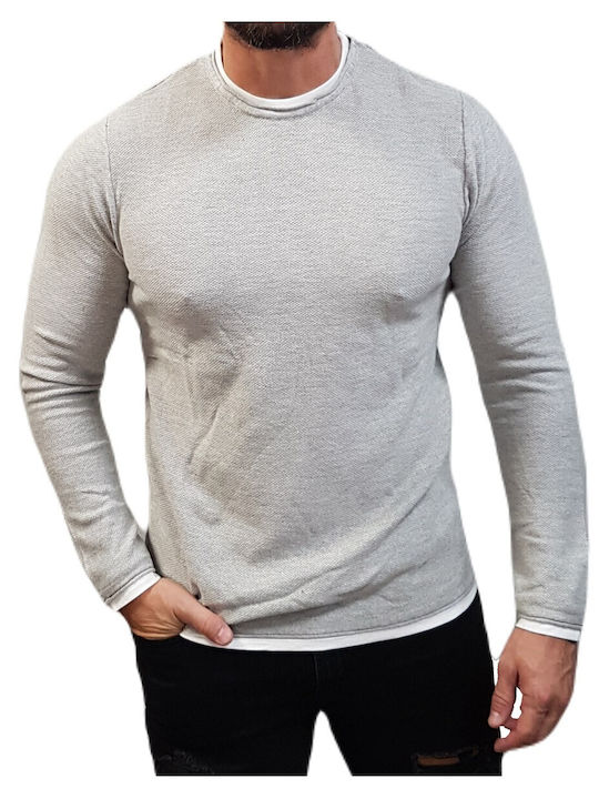 Jack & Jones Herren Langarm-Pullover Gray