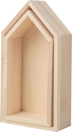 Rayher Haus Basteln Holz Beige 2Stück