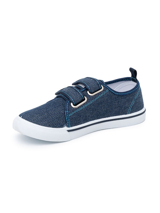 Παιδικά Sneakers με Σκρατς Navy Μπλε