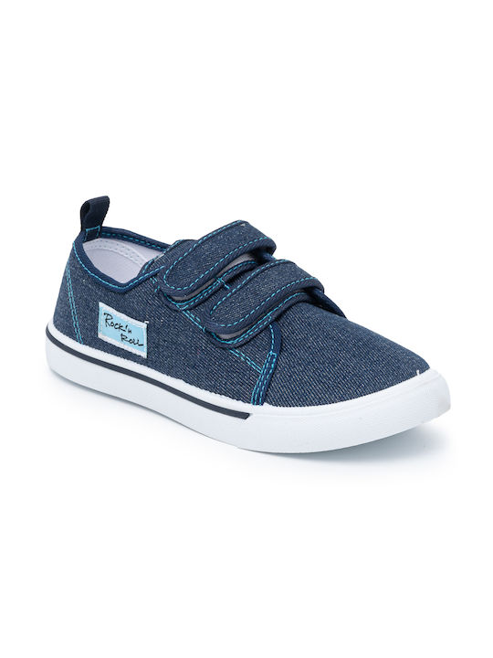 Παιδικά Sneakers με Σκρατς Navy Μπλε