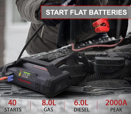 Lokithor JA301 Portable Car Battery Jump Starter 20000mAh with Power Bank / Φακό / USB 12V