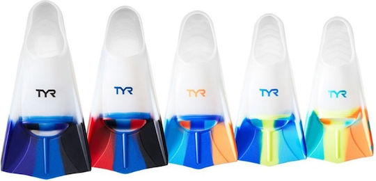 Tyr Βατραχοπέδιλα Πισίνας Stryker Silicone Fins Κοντά Λευκά