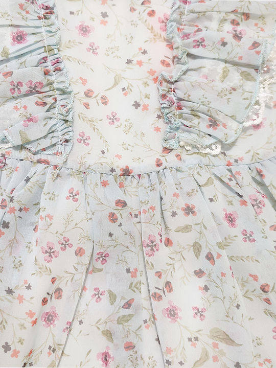 Baby Rose Mädchen Kleid Ärmellos Hellblau