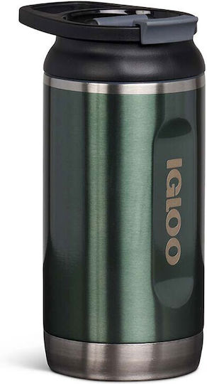 Igloo Tumbler Ποτήρι Θερμός Ανοξείδωτο 354ml Κόκκινο με Καλαμάκι και Λαβή