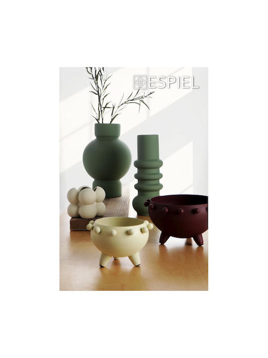 Espiel Vază Decorativă Ceramică Verde 10x10x25cm 1buc