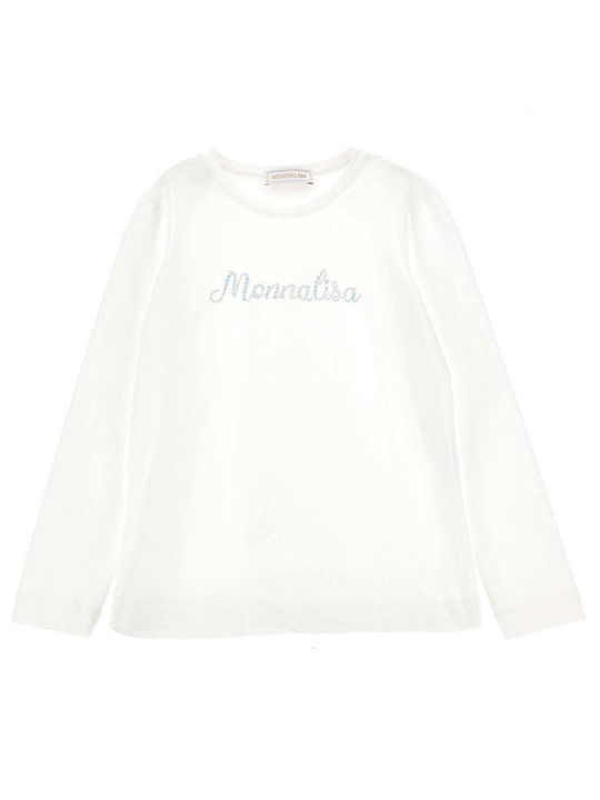 Monnalisa Kids Blouse Long Sleeve White