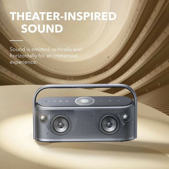 Soundcore by Anker Motion X600 Waterproof Bluetooth Speaker 50W with Battery Life up to 12 hours Polar Gray