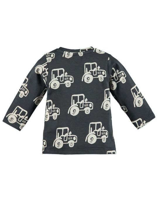 Kinderhemd Langarm Gray