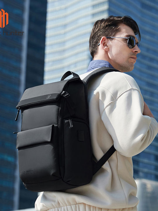 Arctic Hunter Wasserdicht Tasche Rucksack für Laptop 15.6" in Schwarz Farbe B00562-BK