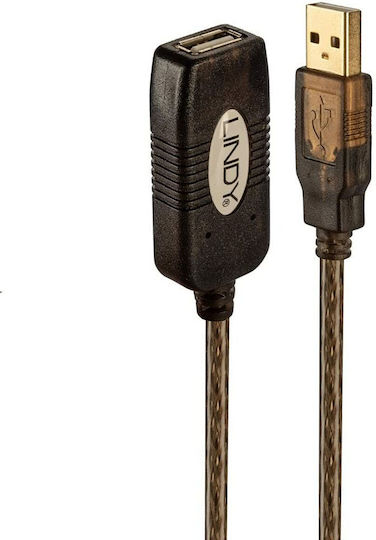 Lindy 20m USB 2.0 Cable A-Male to A-Female (42631)
