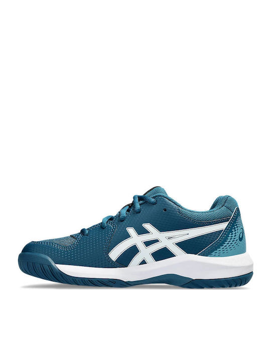 Gel Dedicate 8 Kids Sports Shoes Tennis with Laces Blue