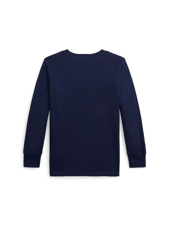 Ralph Lauren Kids Polo Long Sleeve Navy Blue