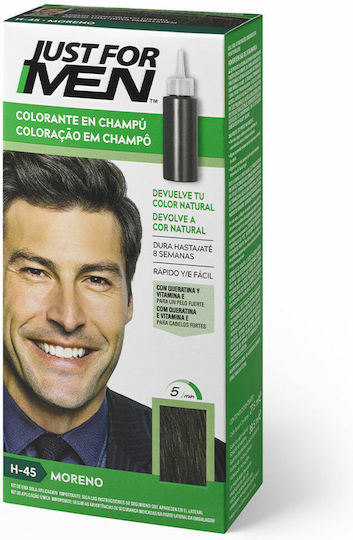 Just For Men Shampoo-In Color Χρωμοσαμπουάν Χωρίς Αμμωνία H-45 Dark Brown 30ml