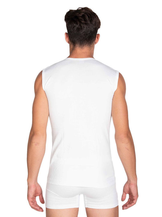 Jokers Men's Sleeveless Undershirt White