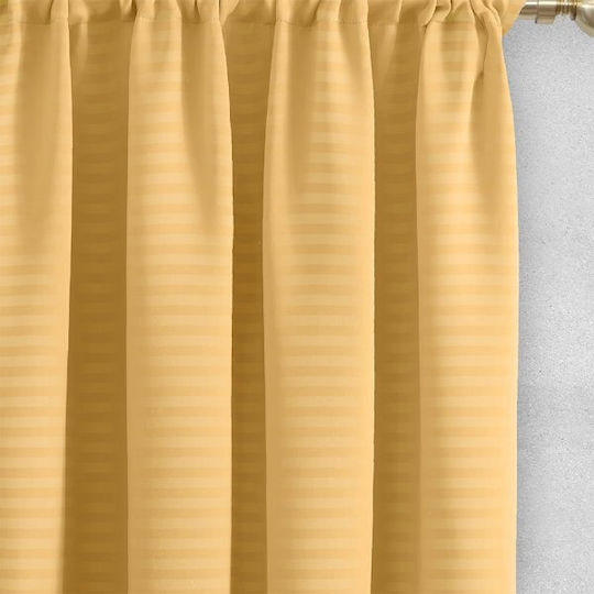 Lino Home Перде с Плик с Писалка Emb Basko Honey 150x240см
