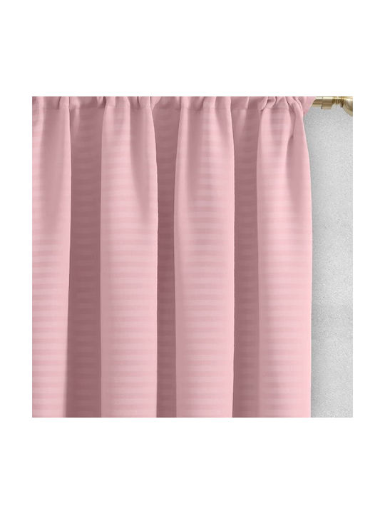 Lino Home Curtain with Pencil Pleat Emb Basko DLilac 150x240cm