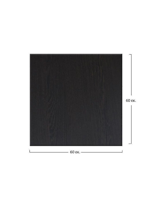 HomeMarkt 272 Quadratisch Tischoberfläche Werzalit Wenge 60x60cm HM5229.03 1Stück