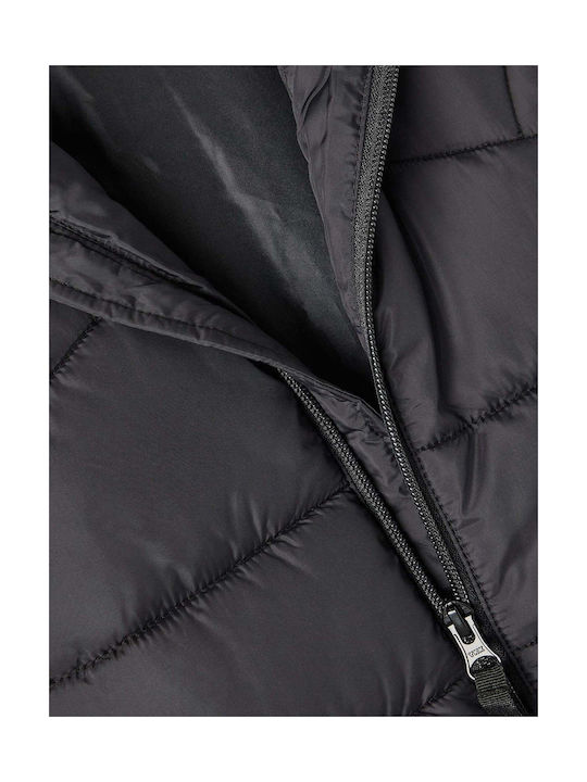 Name It Boys Quilted Coat Black with Ηood