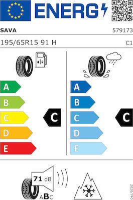 Sava All Weather 195/65 R15 91H 4 Εποχών Λάστιχο για Επιβατικό Αυτοκίνητο