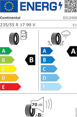 Continental UltraContact 235/55R17 99E-Commerce-Website FR Sommerreifen Reifen für Passagier Auto