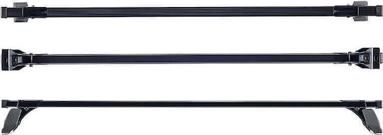 Cruz Bare de Acoperiș Metal pentru Volkswagen Caddy (Set cu picioare) Negre