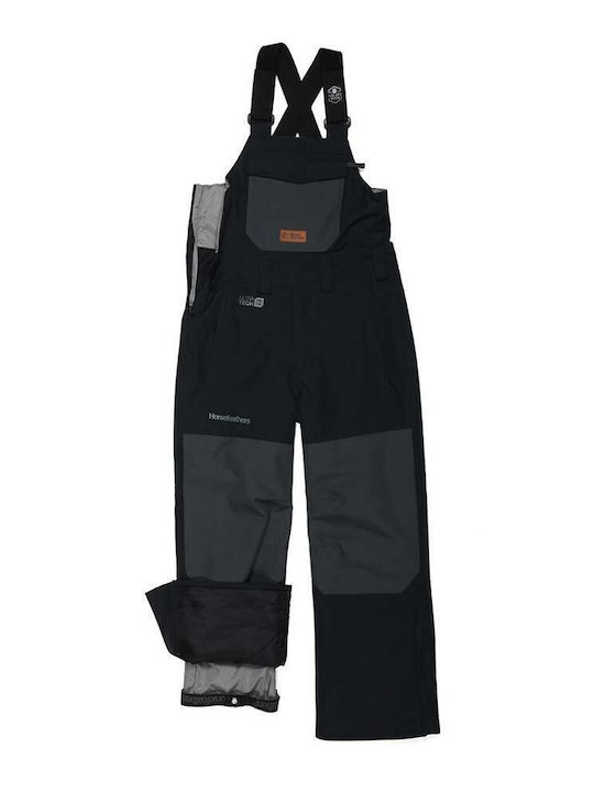 Horsefeathers Medler II OK062A Kids Dungarees for Ski & Snowboard Black