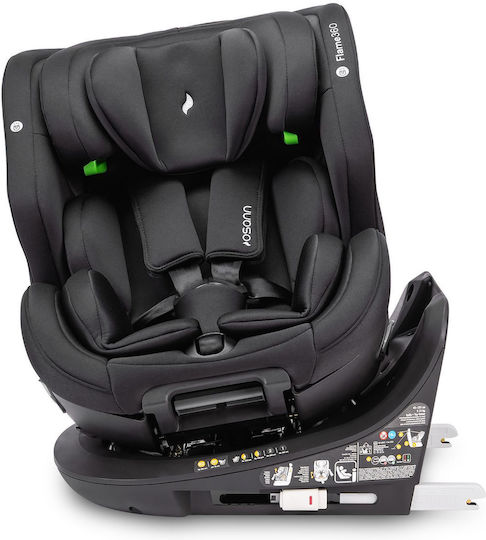 Osann Flame 360 Καθισματάκι Αυτοκινήτου i-Size με Isofix All Black 0-36 kg