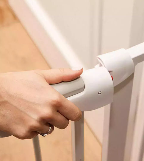 Lionelo Truss Slim Foldable Security Door Simple Placement made of Metal in White Color 105x78cm 1pcs