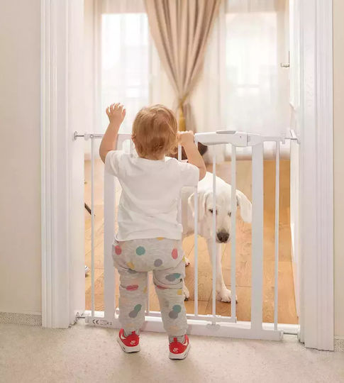 Lionelo Truss Slim Foldable Security Door Simple Placement made of Metal in White Color 105x78cm 1pcs
