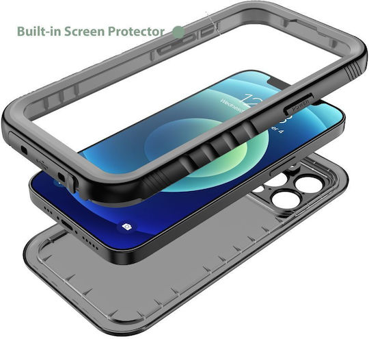 Tech-Protect Shellbox 360 Full Cover Πλαστικό / Σιλικόνης Αδιάβροχο Μαύρο (iPhone 14 Pro)