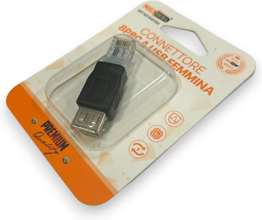 Powertech Konverter RJ-45 männlich zu USB-A weiblich 1Stück CAB-U085