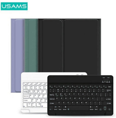 Usams Winro Flip Cover Piele artificială cu Tastatură Engleză SUA Green / White (iPad Pro 2020 11" / iPad Pro 2021 11" / iPad Pro 2022 11'') USA951
