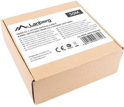 Lanberg HDMI 2.1 Cable HDMI male - HDMI male 50m Black