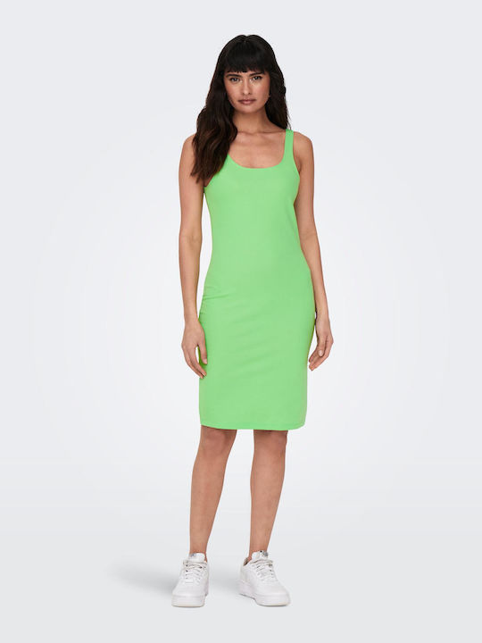 Καλοκαιρινό Mini Φόρεμα Πλεκτό Summer Green