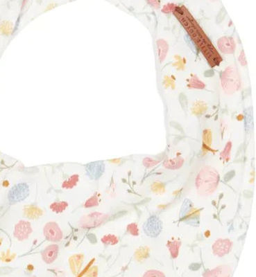 Little Dutch Flowers & Butterflies Bandana Stoff mit Taste Rosa