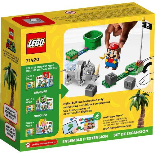 LEGO Super Mario Rambi The Rhino Expansion Set For Age 7+