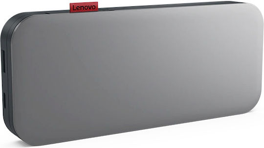 Lenovo Go Power Bank 20000mAh 65W με Θύρα USB-A και Θύρα USB-C Power Delivery Storm Grey