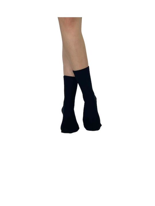 Inizio Women's Solid Color Socks Black