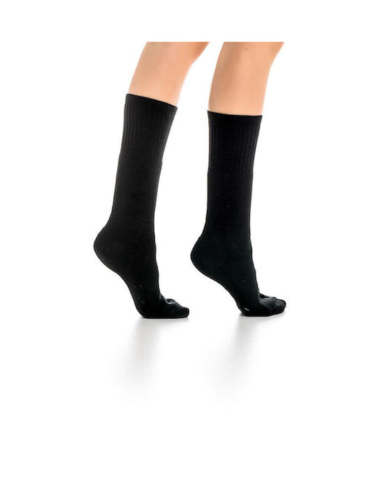 Inizio Women's Solid Color Socks Black