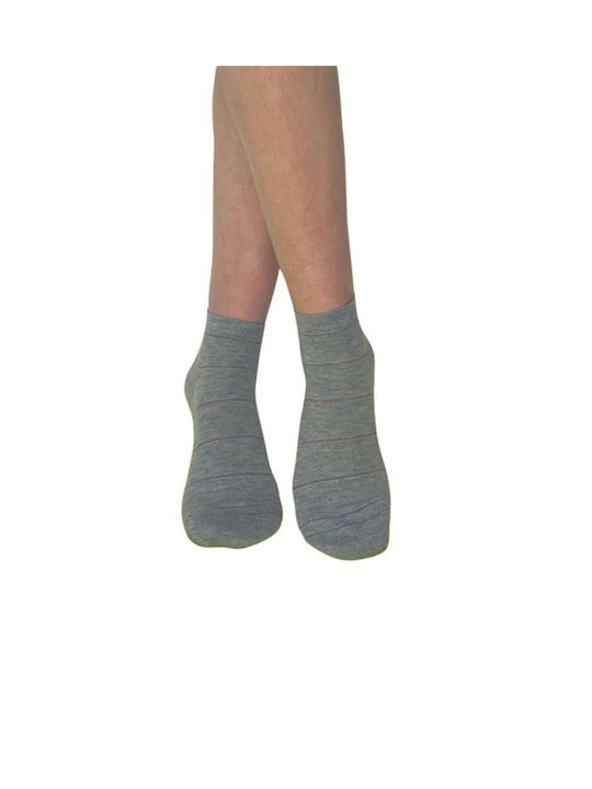 Inizio Damen Gemusterte Socken Gray 1Pack