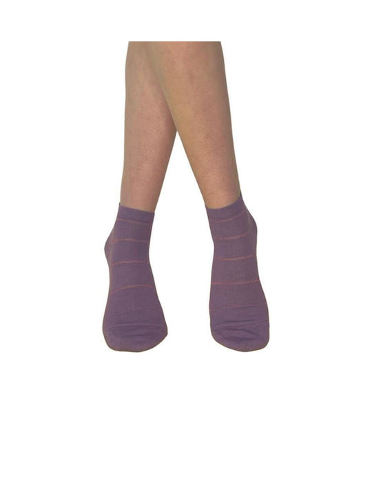 Inizio Women's Patterned Socks Purple